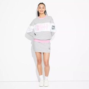 Hello Kitty Light Gray Mini Sweatshirt